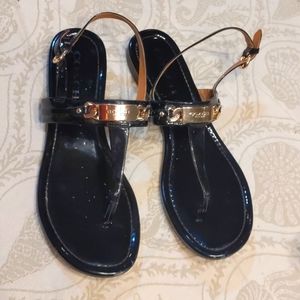 Coach black sandals